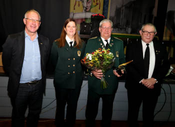 v.l.n.r: Thei Wischmann Jr., Debbie Gerards, Leo Pelzer, Henk Verhaeg